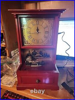 Dillard's Mr. Christmas Clock Symphonium Music Box & Musical Clock 10 Discs