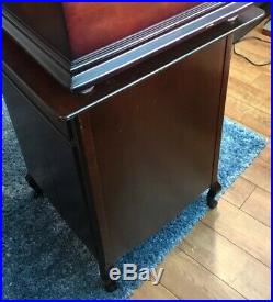 Disk Music Box Cabinet Mahogany Or Cherry