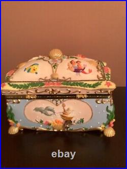 Disney 1988 Little Mermaid Music Box with jewelry compartment rare