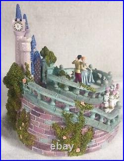 Disney Cinderella/Prince Charming Castle Ice Dancing Music Box withORIGINAL BOX