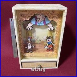 Disney Pinocchio Music Box Antique Vintage Showa Retro
