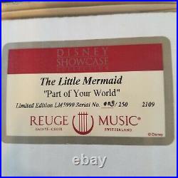 Disney REUGE Limited Edition Music Box Disney Ariel The Little Mermaid Music Box