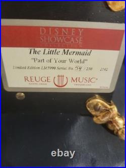 Disney REUGE The Little Mermaid Music Box Disney Ariel Music Box LE 54/ 250