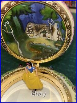 Disney Snow White & Seven Dwarfs Hinged Trinket Music Box, Rare Collector's Piece