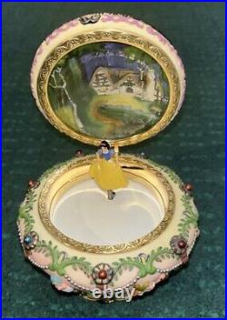 Disney Snow White & Seven Dwarfs Hinged Trinket Music Box, Rare Collector's Piece