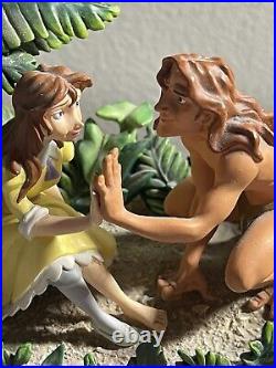 Disney's Tarzan Ceramic Music Box By Westland Gifts Tune Two Worlds 1999