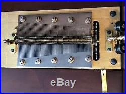 Double Comb REGINA 15 1/2 Disk Music Box with 14 Disks In Cabinet Mahogany