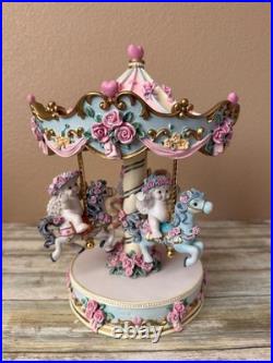 Dreamsicles Magical Merry Go Round Carousel Music Box Cherubs LE 2650/7500