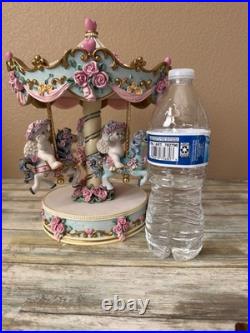 Dreamsicles Magical Merry Go Round Carousel Music Box Cherubs LE 2650/7500