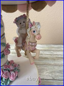 Dreamsicles Magical Merry Go Round Carousel Music Box Cherubs LE 2650/7500