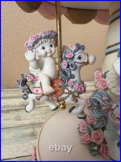 Dreamsicles Magical Merry Go Round Carousel Music Box Cherubs LE 2650/7500