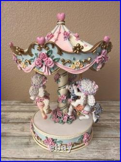 Dreamsicles Magical Merry Go Round Carousel Music Box Cherubs LE 2650/7500