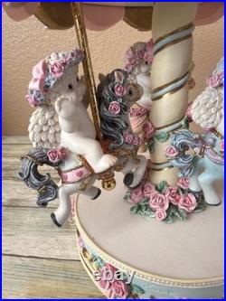 Dreamsicles Magical Merry Go Round Carousel Music Box Cherubs LE 2650/7500