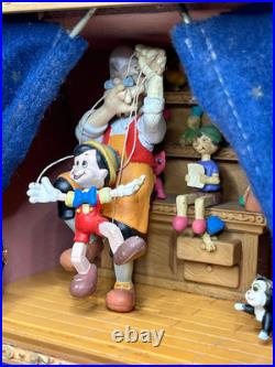 ENESCO Disney Pinocchio Illuminated Deluxe Musical Theater Box AS IS, READ