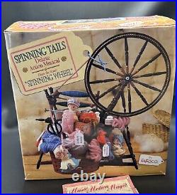 ENESCO Spinning Tails Action Musical Spinning Wheel 1994 With Box SEALED