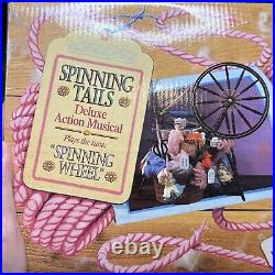 ENESCO Spinning Tails Action Musical Spinning Wheel 1994 With Box SEALED