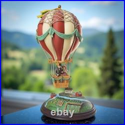 ENESCO The Balloon Ride 1986 Action Music Box Travels of Yesteryear Series