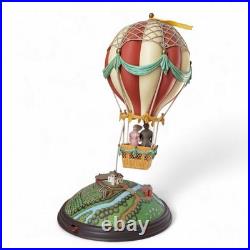 ENESCO The Balloon Ride 1986 Action Music Box Travels of Yesteryear Series