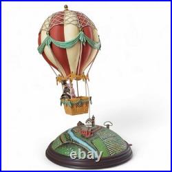 ENESCO The Balloon Ride 1986 Action Music Box Travels of Yesteryear Series