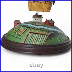 ENESCO The Balloon Ride 1986 Action Music Box Travels of Yesteryear Series
