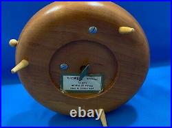 ERZGEBIRGE Music Box Lady with Flower Stand Wood Germany Leichsenring Thorens