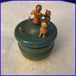 ERZGEBIRGE Wendt Kuhn THORENS Music Box Angel Orchestra Wood Germany 1940s