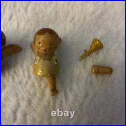 ERZGEBIRGE Wendt Kuhn THORENS Music Box Angel Orchestra Wood Germany 1940s