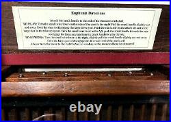 EUPHONIA ORGANETTE with3 MULTI-TUNE MUSIC ROLLS