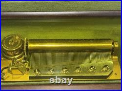 EXC Swiss REUGE 3/72 Music Box, Capodimonte Ceramic Chopin's Tristesse VIDEO