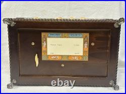 EXC Swiss REUGE 3/72 Music Box, Capodimonte Ceramic Chopin's Tristesse VIDEO