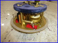 EXC Vintage Swiss Reuge Singing Bird Cage Gold Filled Cage Two Birds Model