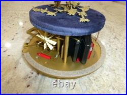 EXC Vintage Swiss Reuge Singing Bird Cage Gold Filled Cage Two Birds Model