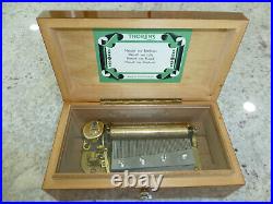 EXC Vintage Swiss Thorens Pre Reuge Music Box 50 Key 4 Song (Watch The Video)