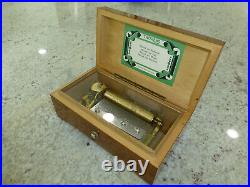 EXC Vintage Swiss Thorens Pre Reuge Music Box 50 Key 4 Song (Watch The Video)