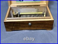 EXCELLENT Vintage Swiss Thorens Pre Reuge Music Box 50 Key 3 Song SEE Video