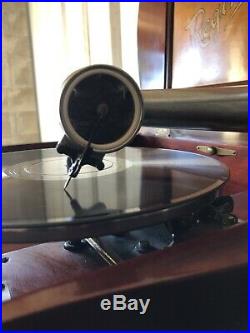 EXQUISITE REGINAPHONE/REGINA MUSIC BOX PHONOGRAPH With DISC CABINET