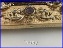 Early 20th Century Jeweled Enameled Gilt Bronze Singing Bird Box Automaton