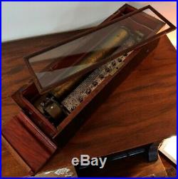 Early Antique Key Wind 14 Cylinder Music Box 4 Airs (tunes)