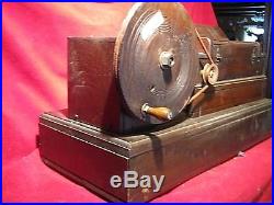 Early Paper Roller Organ with 3 Rolls Dulciphon Music Box