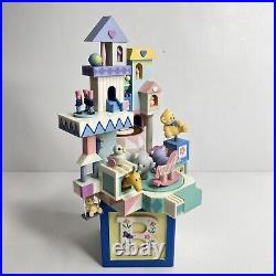 Enesco 1988 TOYLAND Action Musical Box Brahms Lullaby Nursery Baby Vintage 10