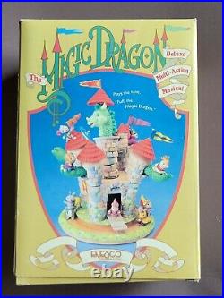 Enesco 1991 PUFF THE MAGIC DRAGON Multi Action Music Box RARE IN NEW CONDITION