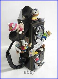 Enesco 1992 Party Line Pay Phone Deluxe Action Music Box with Moving Mice -EUC