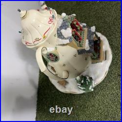 Enesco 1993 Holiday Bungalow Twas the Night Before Christmas Let It Snow Music