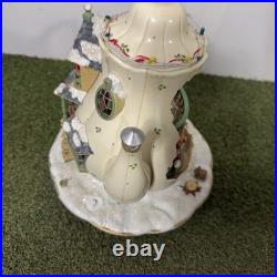 Enesco 1993 Holiday Bungalow Twas the Night Before Christmas Let It Snow Music
