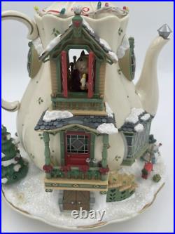 Enesco 1993 Holiday Bungalow Twas the Night Before Christmas Let It Snow Music Enesco 1993 Holiday Bungalow Twas the Night Before Christmas Let It Snow Music
