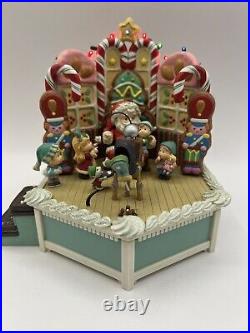 Enesco Christmas VillageJolly Old St. Nicholas Musical With Lights 1991 Vtg READ