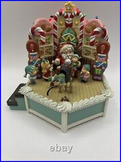 Enesco Christmas VillageJolly Old St. Nicholas Musical With Lights 1991 Vtg READ