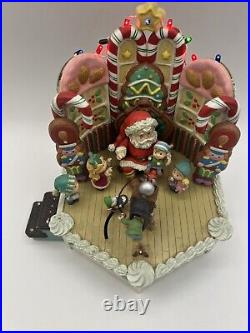 Enesco Christmas VillageJolly Old St. Nicholas Musical With Lights 1991 Vtg READ