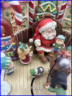 Enesco Christmas VillageJolly Old St. Nicholas Musical With Lights 1991 Vtg READ