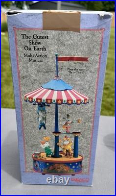 Enesco Cutest Show on Earth Multi-Action Musical Box Mint Condition Original Box
